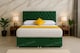 image 2 of Chesterfield Green Ottoman End Opening 4ft Small Double Bed Set Headboard and Mattress