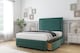 image 3 of Sloomy Ashford Emerald Plush Divan Bed With Mattress 2 Drawers Right Side With 54" Floor Standing Headboard & 12" Matching Footboard 3' Single | Green | Emerald | Single | 1