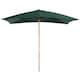 image 1 of Outsunny Wooden Garden Parasol Sun Shade Patio Umbrella Canopy Green