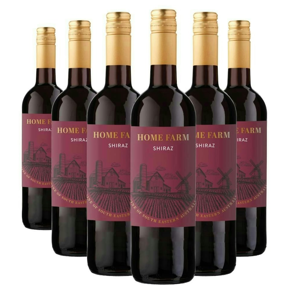 Case of 6 The Home Farm Shiraz 75cl Red Wine
