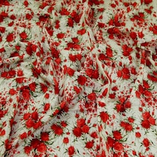 Red Cotton Lawn Fabric for Dressmaking, 140cm / 55" Wide - per metre