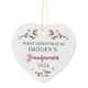 image 1 of Personalised First Christmas As Grandparents Tree Decoration
