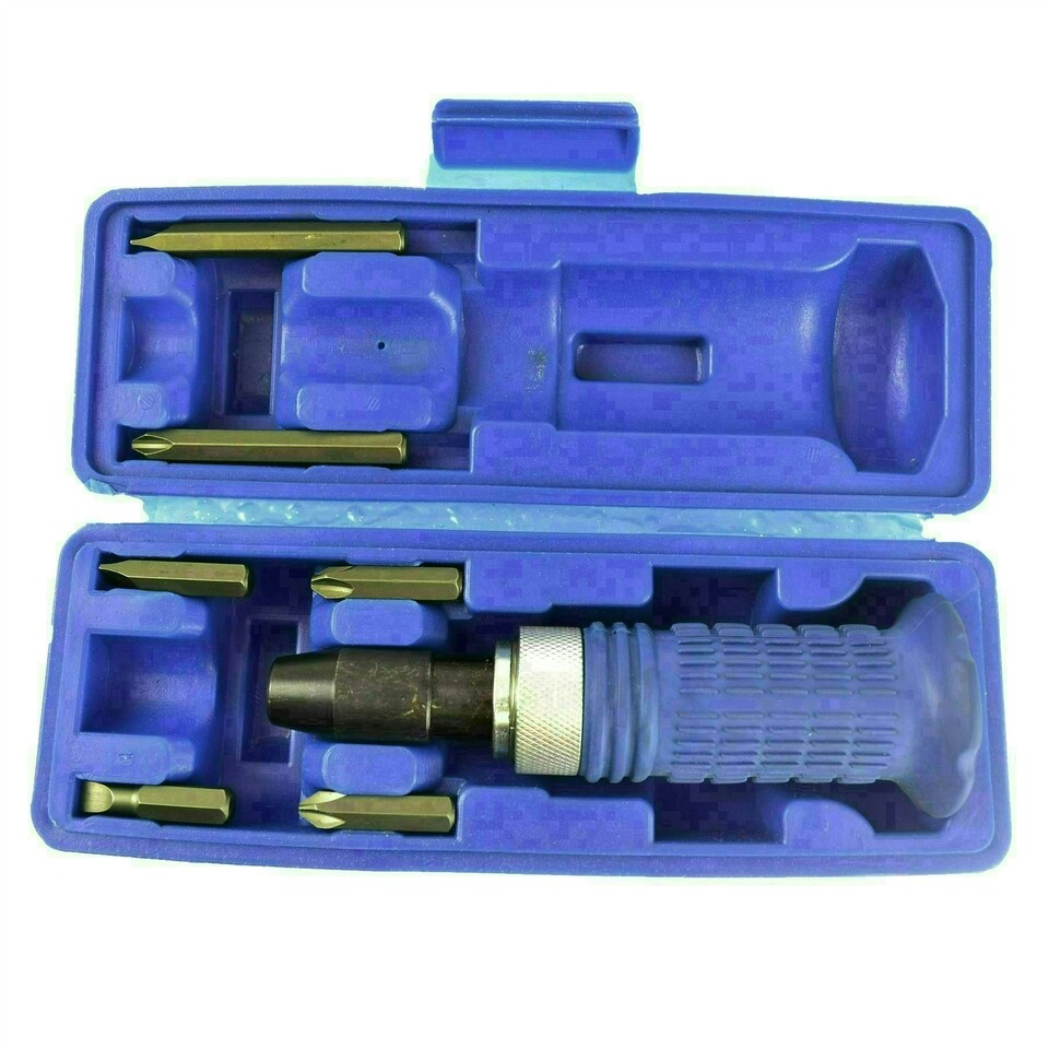 image 1 of Impact socket screw driver adaptor bit set heavy duty 1/2" Dr hammer 7pc AT163