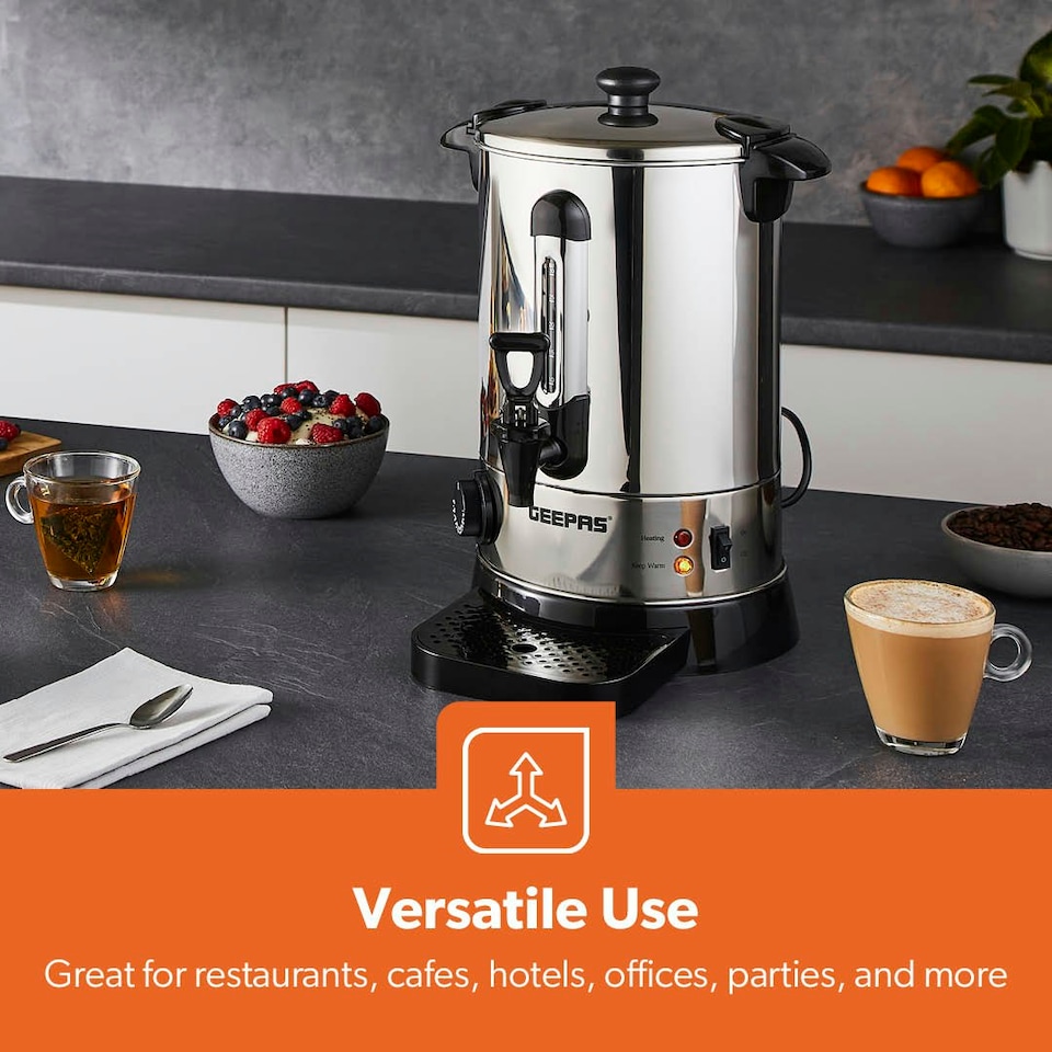image 1 of GEEPAS 7L Catering Urn, 950W with Drip Tray