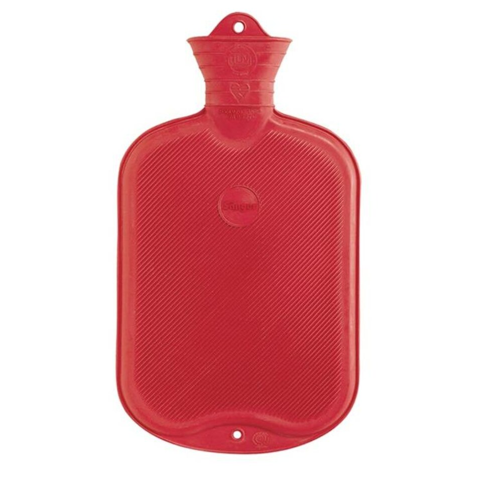 Sanger Ribbed Hot Water Bottle Red 2L | Multi | One Colour | One Size | 1