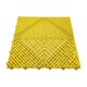 image 3 of Modular Interlocking Ribbed Vented Garage Floor Tiles - Yellow | Yellow | Yellow