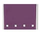 image 1 of 125cm Aubergine Square Eyelet Edge Roller Blind | Purple | Purple