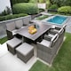 image 1 of HESTIA Rattan Dining Set 10 Seater Cube for Garden Patio