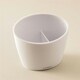 image 3 of Cosmic Toothbrush Holder Oriental Inspired Design with Soft White Plastic Finish