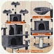 image 4 of Yaheetech Large Cat Tree with 3 Condos Dark Grey