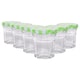 image 1 of Argon Tableware Glass Jam Jars with Green Gingham Lids - 30ml - Pack of 6