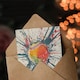 image 3 of Sport Cricket Ball Watercolour Paint Splatter Birthday Card