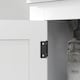 image 8 of HOMCOM 2-Tier Bathroom Sink Cabinet, Freestanding Storage Cabinet, White 