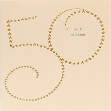 50th Birthday Card Age 50 Time to Celebrate