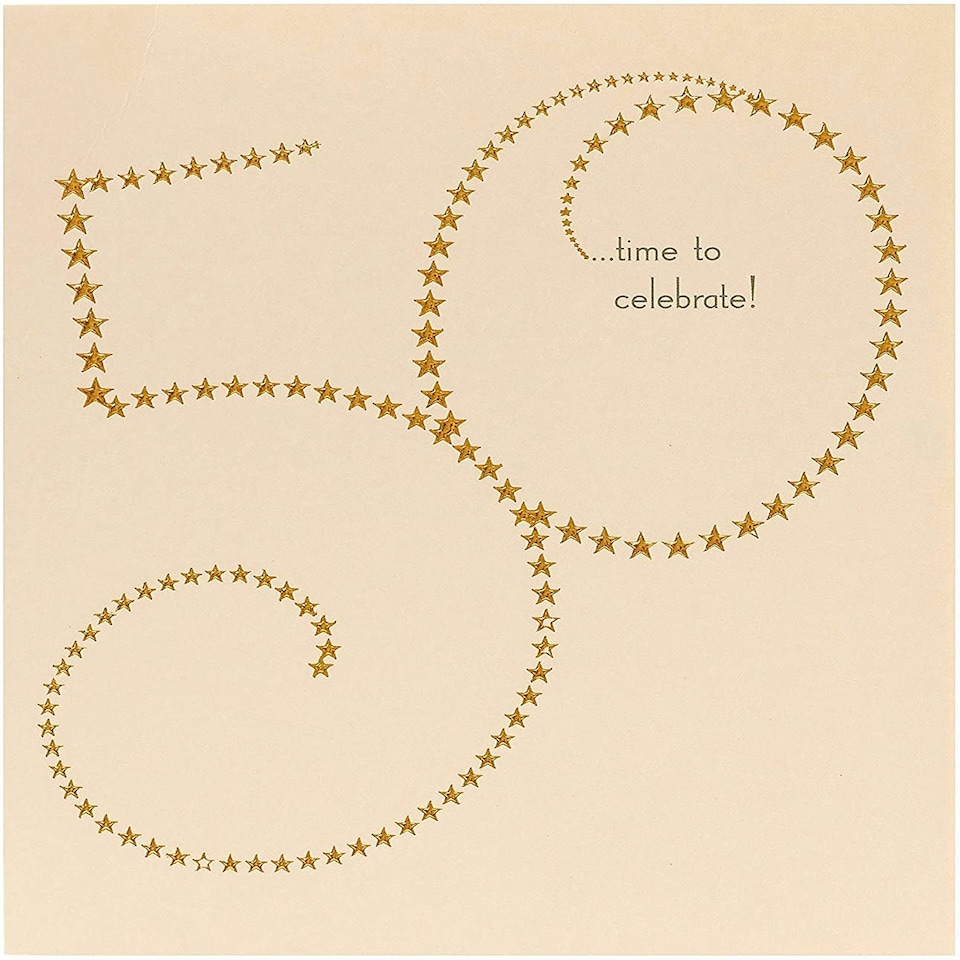image 1 of 50th Birthday Card Age 50 Time to Celebrate