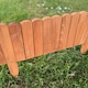 image 2 of Wooden Log Roll Style Garden Lawn Edging (70cm x 20cm) - 6 Panels