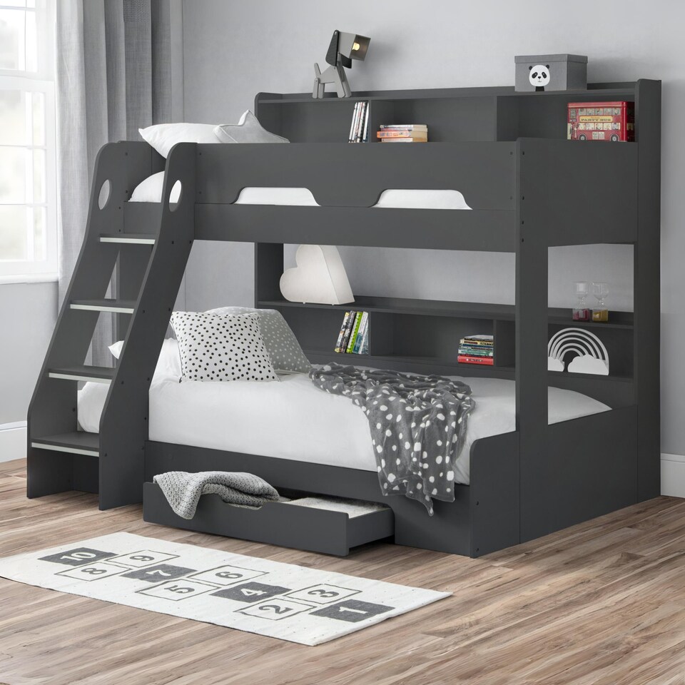 image 1 of Orion Triple Sleeper Bunk Bed - Anthracite, Single/Small Double