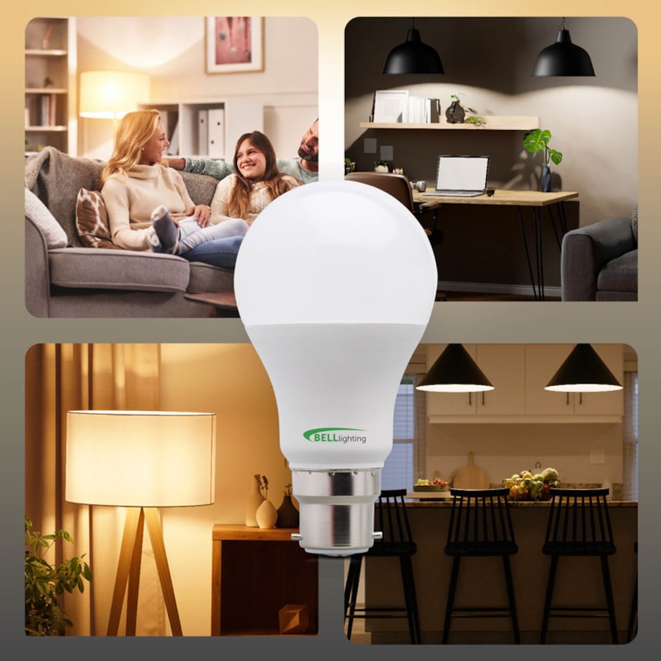 image 1 of BELL Lighting B22 Bayonet Dimmable 8.1W LED GLS Light Bulb Warm White 2700K