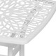 image 8 of Outsunny Cast Aluminium Bistro Table with Umbrella Hole, Bronze Tone 