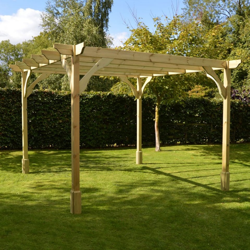 image 1 of Premium Pergola - Wood - L240 x W300 x H270 cm - Light Green