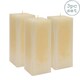 image 1 of Nicola Spring Square Vanilla Pillar Candles - 110 Hours - Cream - Pack of 3