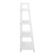 image 3 of Wally Bookcase with 4 Shelves in White