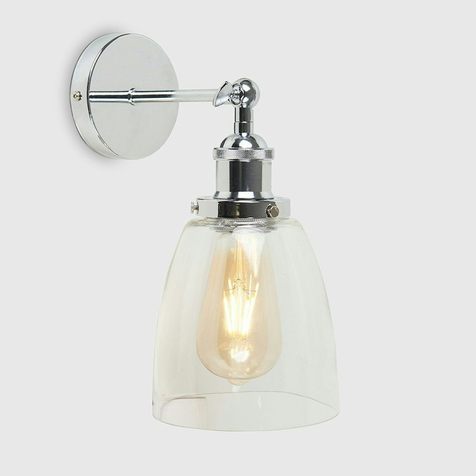 image 1 of ValueLights Ezrah Silver Indoor Wall Lantern
