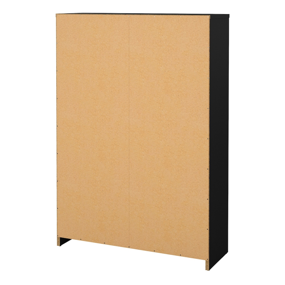 image 1 of Shoes Shoe Cabinet 2 Flip Down Doors + 1 Drawer in Matt Black