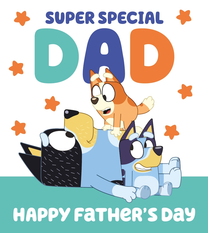 image 1 of Bluey Dad Father's Day Card