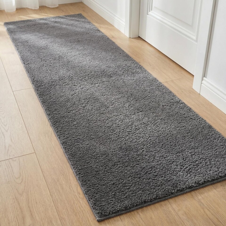 image 1 of RUGLENZA HOME -  STELLA SHAGGY RUG - 22 MM - ANTHRACITE - 80 x 150 CM