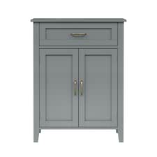 Teamson Home Wooden Bathroom Furniture Floor Cabinet Grey