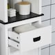 image 8 of kleankin Freestanding Tallboy Storage Unit W/ Drawer Single Door Cabinet White