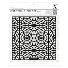 6 x 6 Embossing Folder - Moroccan Star Pattern N/A