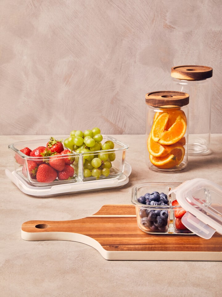 image 1 of Freska 640ml Rectangular Glass Container