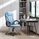 image 2 of Vinsetto Linen Executive Office Chair Height Adjustable Desk Chair, Blue