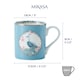 image 6 of Mikasa Peacock Straight-Sided Porcelain Mug, 280ml | Blue
