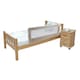 image 6 of Safetots Deluxe Soft Touch Denim Extra Wide Bed Rail, Natural 140cm Wide x 50cm Tall, Toddler Bed Guard For Safety