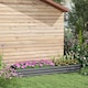 image 2 of Outsunny Galvanised Raised Bed for Garden, Outdoor Elevated Planter Box, Grey