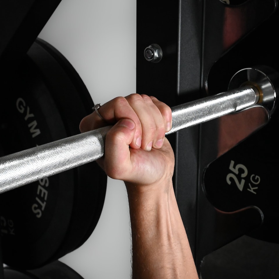 image 1 of GymSets Cheshire Barbell (Commercial) - (6ft Commercial Barbell / Black)"