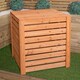 image 9 of 74 x 71cm Large Wooden Garden Waste Compost Bin with Removable Lid & Bottom Door