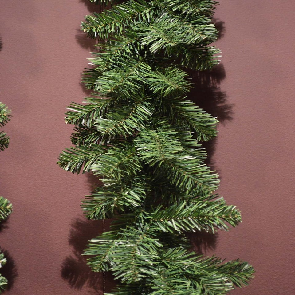 image 1 of 270cm (9ft) x 20cm Imperial Pine Christmas Garland Plain Green