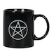 image 3 of Ceramic Pentagram Black Mug - 350ml