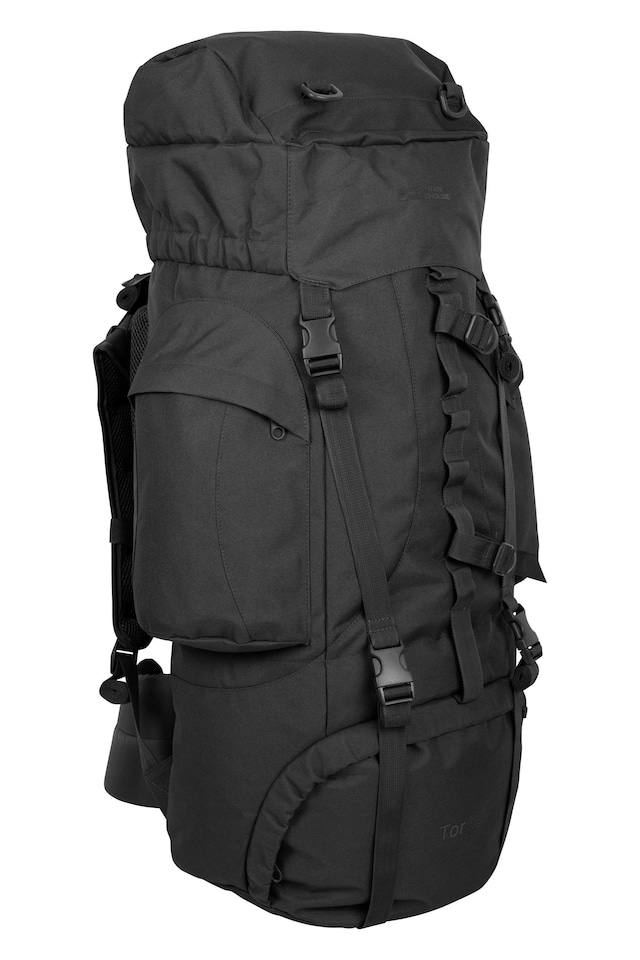 image 1 of Mountain Warehouse 65L Large Rucksack Backpack Travelling Backpacking Camping | Blue