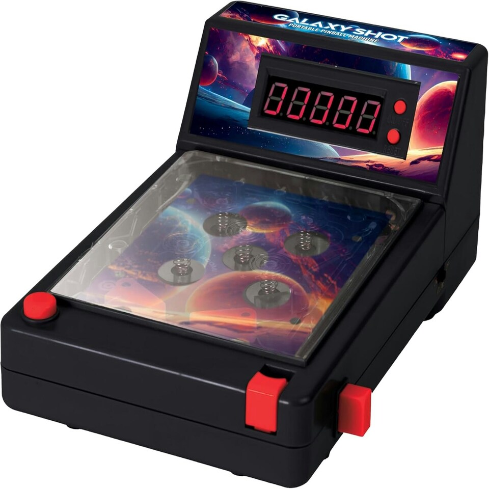 image 1 of Portable Pinball Machine Game Fun With Galaxy Shot Design