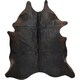 image 2 of Eastern Counties Leather Exotic Cowhide Leather Rug - Black/Brown - One Size