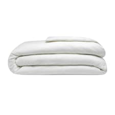 Belledorm Brushed Cotton Duvet Cover - White - Double
