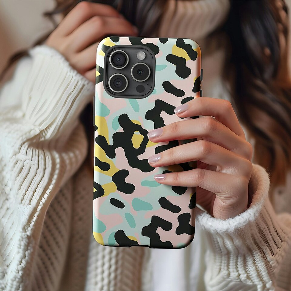 image 1 of 80s Camo Cool Phone Case | Multi | Galaxy S24 Ultra
Slim | Galaxy S24 Ultra
Slim