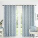 image 4 of Sade Eyelet Curtains - Blue - 168x183cm