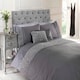 image 1 of Limoges Polycotton Floral Duvet with Pillowcase | Grey | Super King | 1