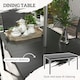 image 4 of Outsunny 7 Piece Garden Dining Set with Breathable Mesh Seat, Aluminium Top